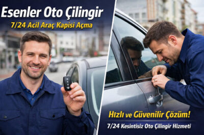 Esenler oto çilingir tarafından araç kapısı zarar vermeden açma hizmeti